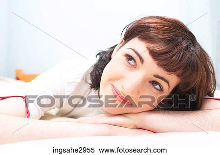 Smiling woman's face View Large Photo Image Stock Photography - Smiling woman's face . Fotosearch