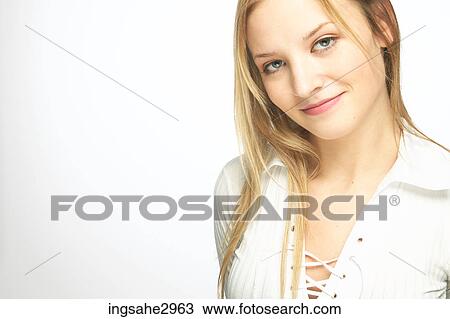 Smiling young girl View Large Photo Image Stock Image - Smiling young girl . Fotosearch