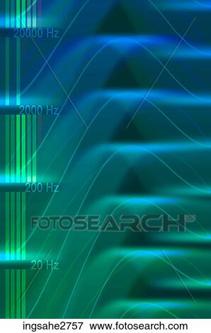 Stock Photo - Sound waves . Fotosearch