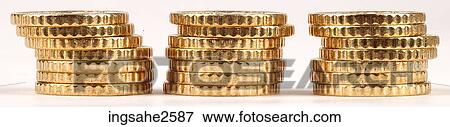 Stock Photo - Stacks of coins . Fotosearch