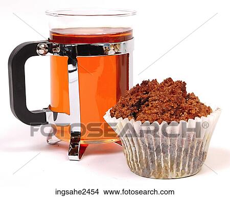 Picture - Tea and muffin . Fotosearch