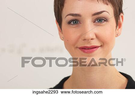 Stock Image - Teacher in close-up. Fotosearch