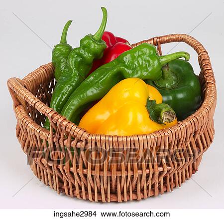 Picture - vegetable basket . Fotosearch