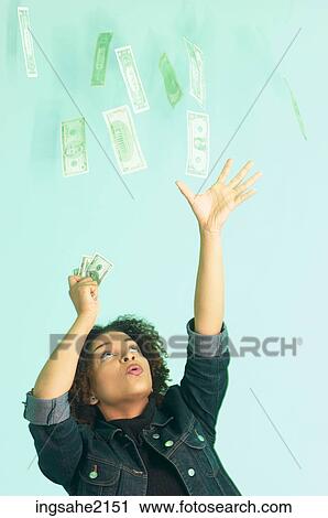 woman grabbing money BE 4 View Large Photo Image Stock Image - woman grabbing money BE 4. Fotosearch