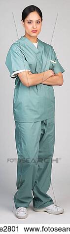 woman in hospital scrubs View Large Photo Image Stock Image - woman in hospital scrubs . Fotosearch