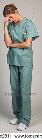 woman in hospital scrubs View Large Photo Image Stock Image - woman in hospital scrubs . Fotosearch