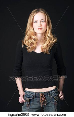 Woman in jeans View Large Photo Image Stock Photography - Woman in jeans . Fotosearch