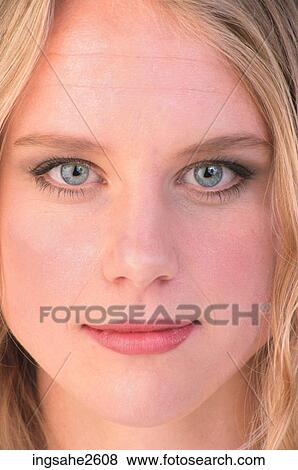 Woman's face View Large Photo Image Stock Photo - Woman's face . Fotosearch