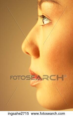 Stock Photography - Woman's profile . Fotosearch