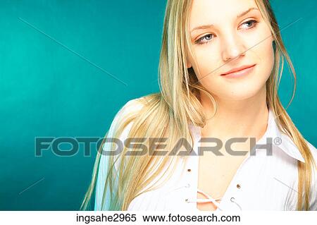 Stock Photography - Wondering young woman . Fotosearch