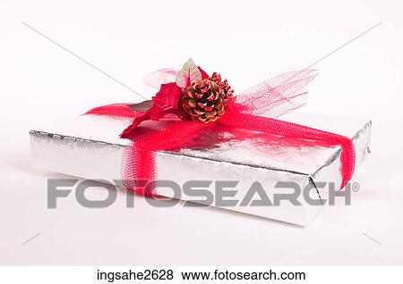 Stock Photo - Wrapped Christmas present . Fotosearch