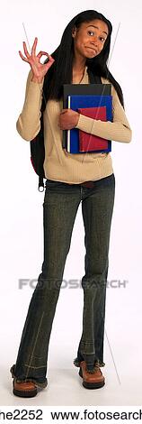 young woman ready for school View Large Photo Image Stock Image - young woman ready for school . Fotosearch