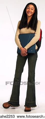 young woman ready for school View Large Photo Image Stock Image - young woman ready for school . Fotosearch