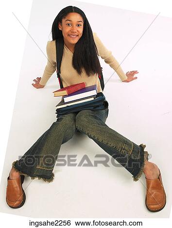 young woman ready for school View Large Photo Image Stock Photograph - young woman ready for school . Fotosearch