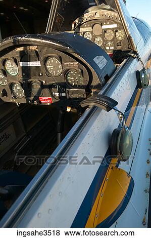 Stock Photo - Airplane cockpit . Fotosearch
