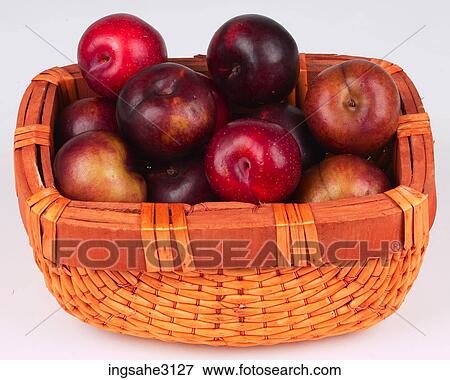 Stock Photo - Apples in a basket . Fotosearch