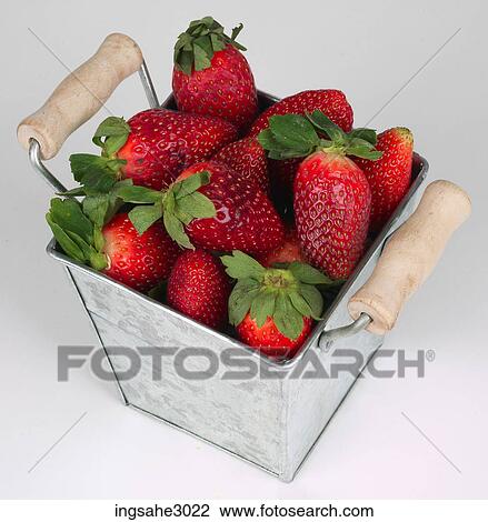 Basket of strawberries View Large Photo Image Stock Image - Basket of strawberries . Fotosearch
