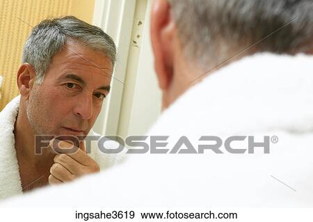 Business man shaving View Large Photo Image Stock Photo - Business man shaving . Fotosearch