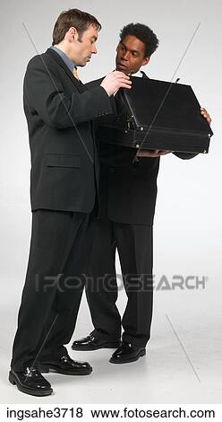 Businessmen with briefcase View Large Photo Image Stock Photo - Businessmen with briefcase . Fotosearch