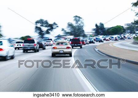 Cars on highway View Large Photo Image Stock Image - Cars on highway . Fotosearch
