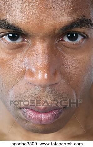 Close up of face of man View Large Photo Image Stock Image - Close up of face of man . Fotosearch