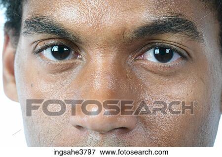 Stock Photo - Close up of face of man . Fotosearch