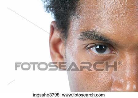 Close up of face of man View Large Photo Image Stock Photo - Close up of face of man . Fotosearch