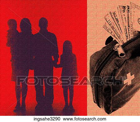 Family with dollar bills in medical bag View Large Photo Image Stock Image - Family with dollar bills in medical bag . Fotosearch