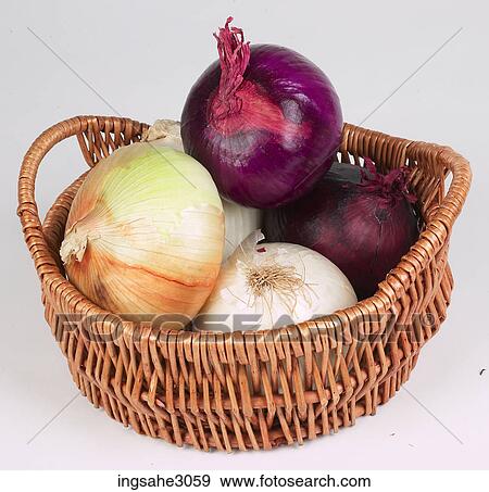 onions in basket View Large Photo Image Stock Photo - onions in basket . Fotosearch
