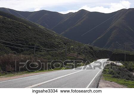 Picture - Road and mountains . Fotosearch