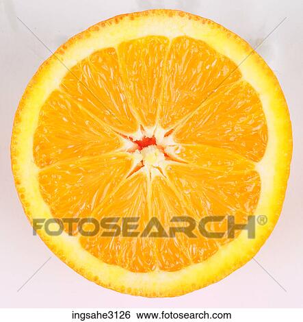 sliced orange View Large Photo Image Stock Photograph - sliced orange . Fotosearch