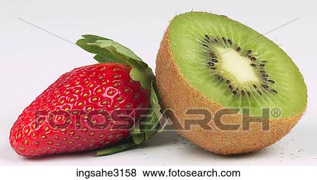 strawberry and kiwi View Large Photo Image Stock Photo - strawberry and kiwi . Fotosearch