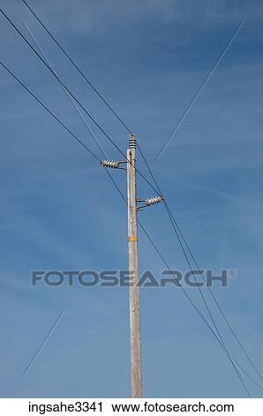 Telephone pole and wires View Large Photo Image Stock Image - Telephone pole and wires . Fotosearch