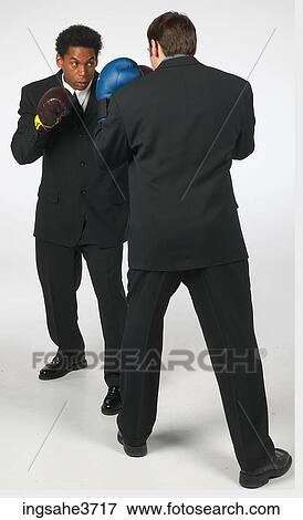 Two men sparring View Large Photo Image Stock Photo - Two men sparring . Fotosearch