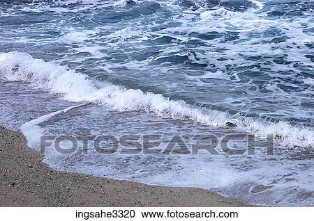 waves on beach View Large Photo Image Stock Image - waves on beach . Fotosearch