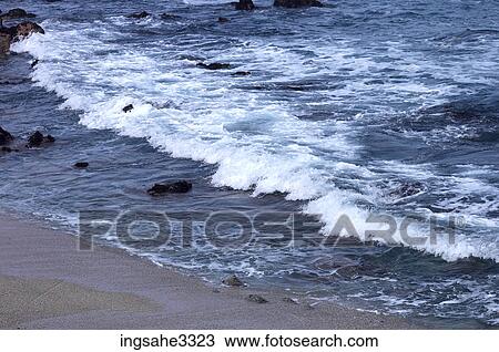 waves on beach View Large Photo Image Stock Image - waves on beach . Fotosearch