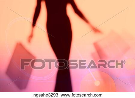 Woman walking with shopping bags View Large Photo Image Stock Image - Woman walking with shopping bags . Fotosearch