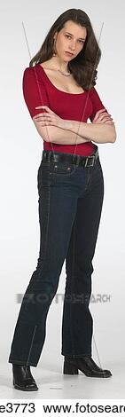 Woman with her arms folded View Large Photo Image Stock Image - Woman with her arms folded . Fotosearch