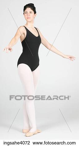 Ballerina in a ballet dance pose View Large Photo Image Stock Image - Ballerina in a ballet dance pose . Fotosearch