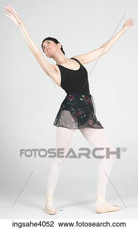 Ballerina in a ballet pose View Large Photo Image Stock Image - Ballerina in a ballet pose . Fotosearch