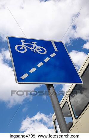 Bike crossing sign View Large Photo Image Stock Photography - Bike crossing sign . Fotosearch