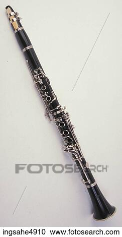 Stock Image - Black clarinet . Fotosearch