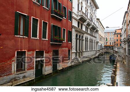 Stock Photo - Bridge over canal rid 1450629. Fotosearch