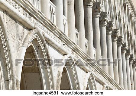 Carved stone arches and pillars View Large Photo Image Stock Image - Carved stone arches and pillars . Fotosearch