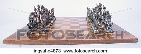 Chess set with board View Large Photo Image Stock Image - Chess set with board . Fotosearch