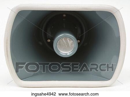 Stock Image - Close-up of speaker . Fotosearch