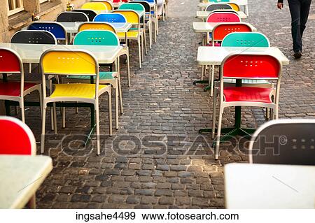 Stock Photo - Colorful patio furniture . Fotosearch