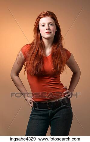 Confident girl View Large Photo Image Stock Photo - Confident girl . Fotosearch