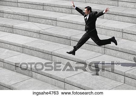 Stock Image - Excited businessman . Fotosearch