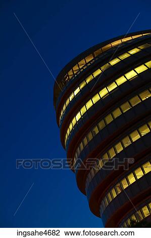Lit windows at night View Large Photo Image Stock Image - Lit windows at night . Fotosearch